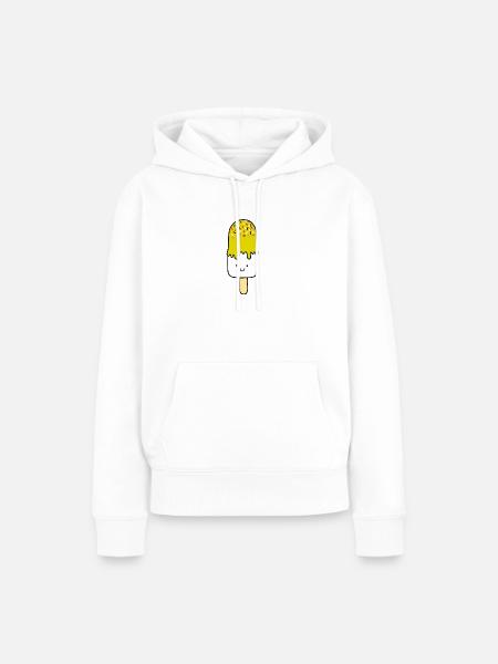 Eiscreme Eis Essen - Frauen Premium Bio Hoodie - Weiß