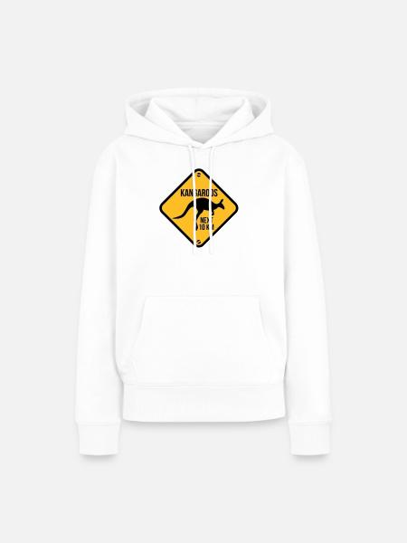 australie - australia - kangourou - Sweat à capuche Premium bio Femme - blanc