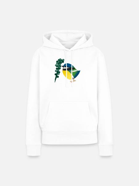 vogel - Frauen Premium Bio Hoodie - Weiß