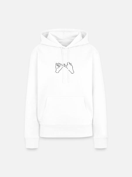 Freundschaft - Frauen Premium Bio Hoodie - Weiß