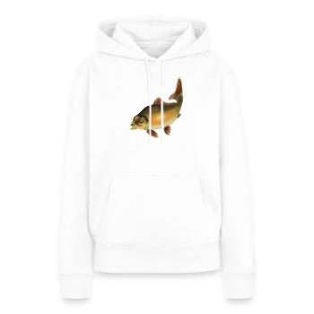 Karpfen - Frauen Premium Bio Hoodie - Weiß - Vorne - Julia (174cm)