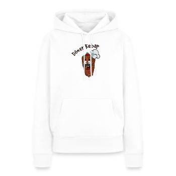 Döner Kebap Grillspieß Grillfleisch Lustig Cartoon - Frauen Premium Bio Hoodie - Weiß - Vorne - Julia (174cm)
