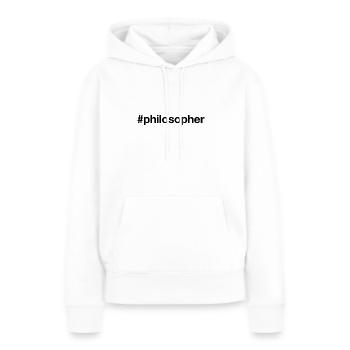 PHILOSOPHE - Sweat à capuche Premium bio Femme - blanc - Devant - Julia (174cm)