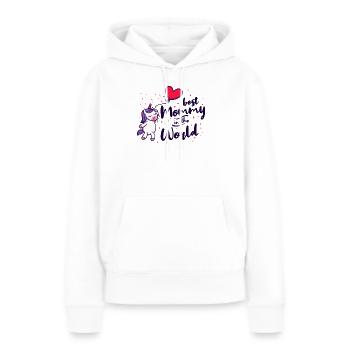 Beste Mama Mutter Muttertag Alles Gute Supermama - Frauen Premium Bio Hoodie - Weiß - Vorne - Julia (174cm)