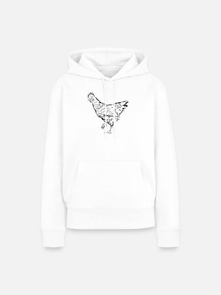 Huhn Hühner Henne - Frauen Premium Bio Hoodie - Weiß