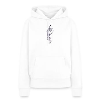 Main squelette avec bandages - Sweat à capuche Premium bio Femme - blanc - Devant - Julia (174cm)