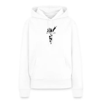 Bourgogne - Sweat à capuche Premium bio Femme - blanc - Devant - Julia (174cm)
