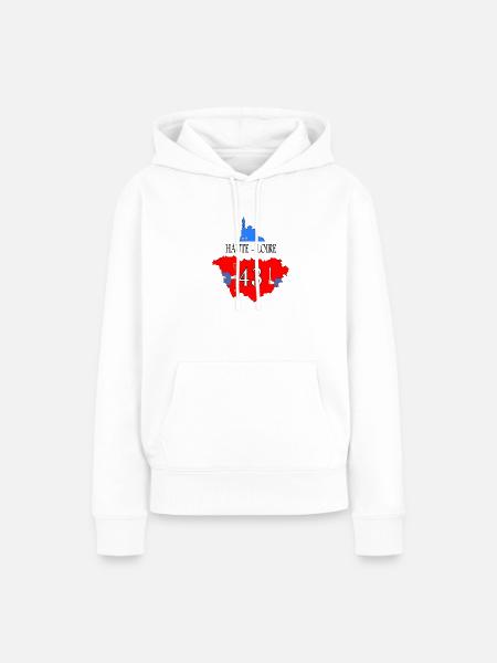 Haute-Loire - Frauen Premium Bio Hoodie - Weiß