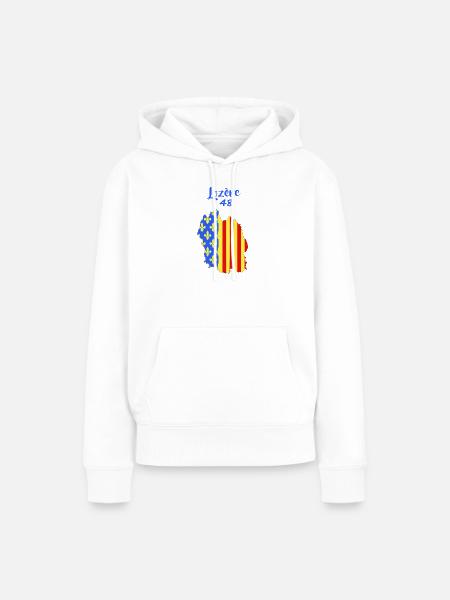 Lozère - Frauen Premium Bio Hoodie - Weiß
