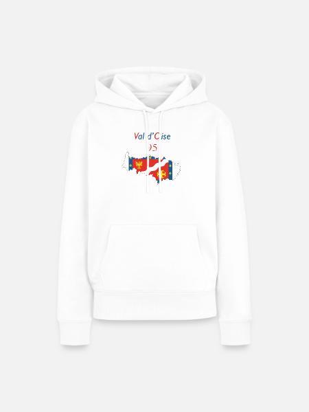 Val d'oise - Frauen Premium Bio Hoodie - Weiß