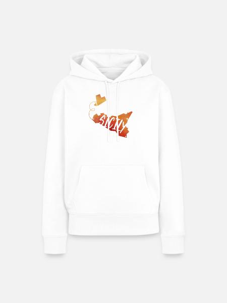Sicily - Frauen Premium Bio Hoodie - Weiß