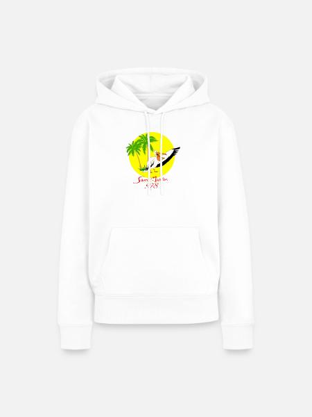 Sint Maarten - Frauen Premium Bio Hoodie - Weiß