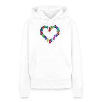 Süßigkeiten Nachspeise Lecker Naschen Süß - Frauen Premium Bio Hoodie - Weiß - Vorne - Julia (174cm)