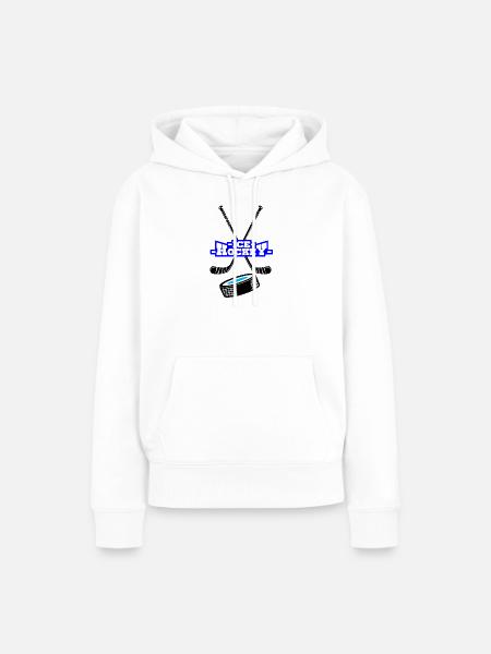 Eishockey - Frauen Premium Bio Hoodie - Weiß