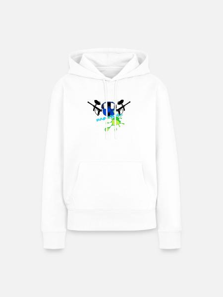 Paintball - Frauen Premium Bio Hoodie - Weiß