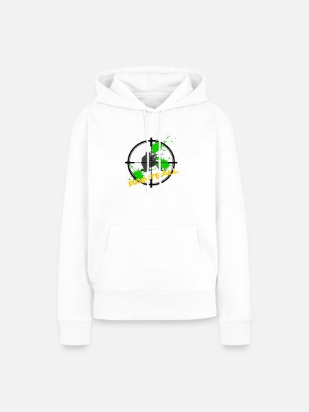 Paintball - Frauen Premium Bio Hoodie - Weiß
