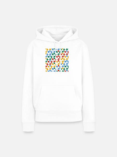 Andalusische Fliesen 12 (Alhambra, Granada) - Frauen Premium Bio Hoodie - Weiß