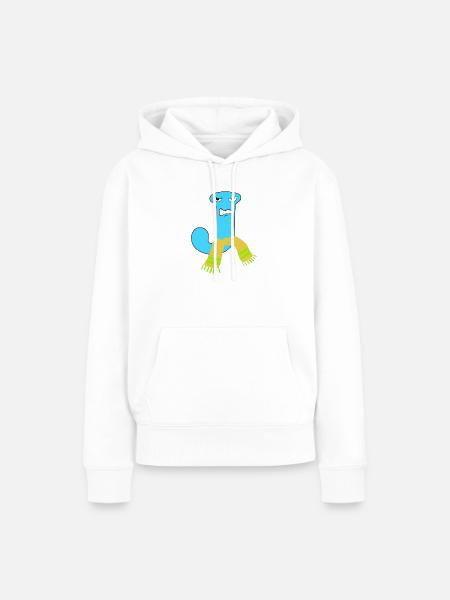 J - Frauen Premium Bio Hoodie - Weiß