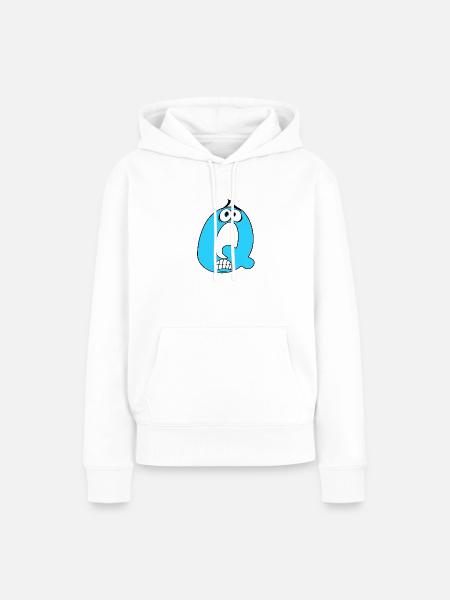 Q - Frauen Premium Bio Hoodie - Weiß