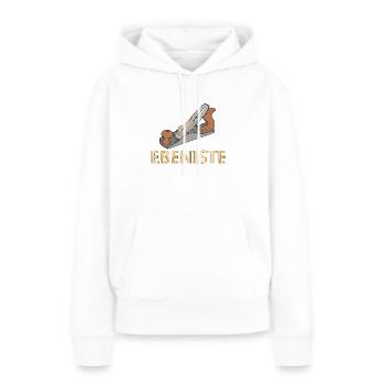 Ebeniste - Sweat à capuche Premium bio Femme - blanc - Devant - Julia (174cm)
