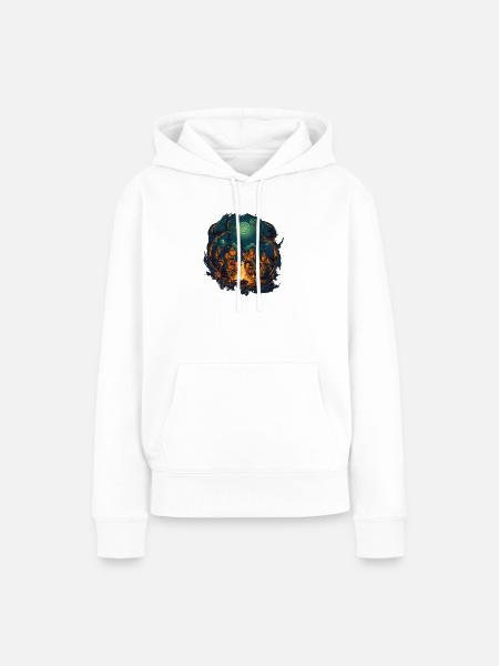 Viking Crew - Frauen Premium Bio Hoodie - Weiß