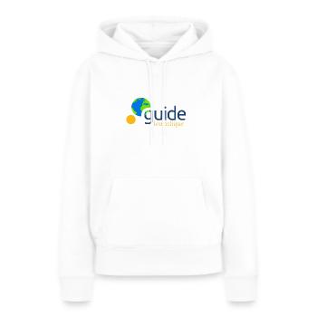 Guide touristique - Sweat à capuche Premium bio Femme - blanc - Devant - Julia (174cm)