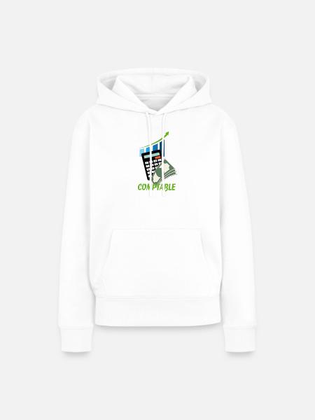 Buchhalter - Frauen Premium Bio Hoodie - Weiß