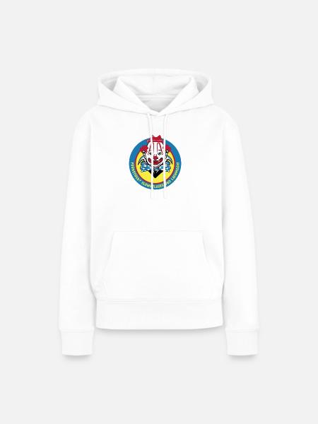 Clown Design - Frauen Premium Bio Hoodie - Weiß