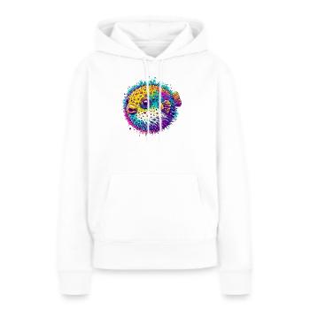 Kugelfisch - Frauen Premium Bio Hoodie - Weiß - Vorne - Julia (174cm)
