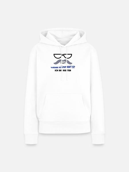 Ruhestand Statement Pensionist Pension Abschied - Frauen Premium Bio Hoodie - Weiß