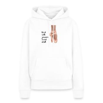 Passion - Frauen Premium Bio Hoodie - Weiß - Vorne - Julia (174cm)