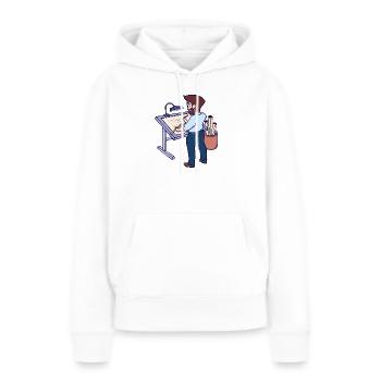 Projektmanager Architekt Job Vorgesetzter Karriere - Frauen Premium Bio Hoodie - Weiß - Vorne - Julia (174cm)
