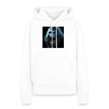 Gorilla 06 - Frauen Premium Bio Hoodie - Weiß - Vorne - Julia (174cm)