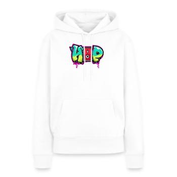 Strassenkunst Graffiti Spraydose Kunst Spruch - Frauen Premium Bio Hoodie - Weiß - Vorne - Julia (174cm)
