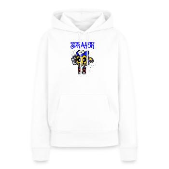 Sprayer Graffiti Spraydose Kunst Strassenkunst - Frauen Premium Bio Hoodie - Weiß - Vorne - Julia (174cm)