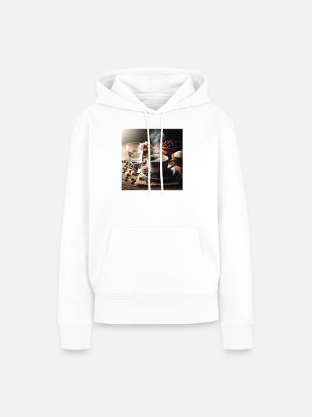 Tasse Kaffee - Frauen Premium Bio Hoodie - Weiß
