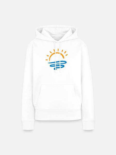 Sonne & Meer - Frauen Premium Bio Hoodie - Weiß