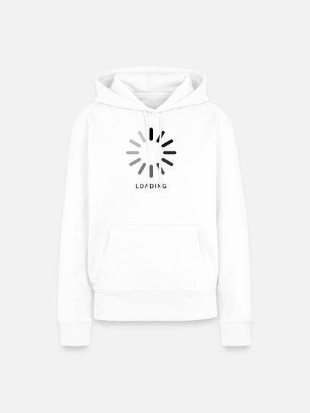 Laden - Frauen Premium Bio Hoodie - Weiß
