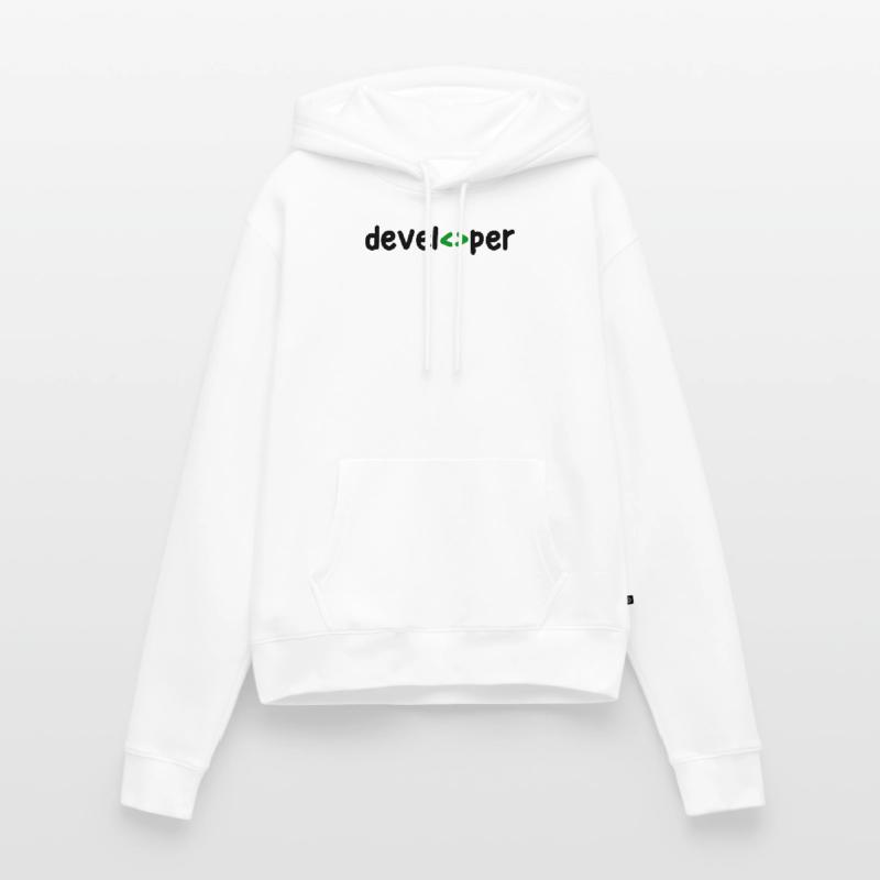 Developer Spruch Coden Softwareentwickler Nerd Frauen Premium Bio Hoodie