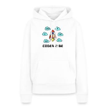 Open Source Developer Css C++ Php Java Coden - Frauen Premium Bio Hoodie - Weiß - Vorne - Julia (174cm)