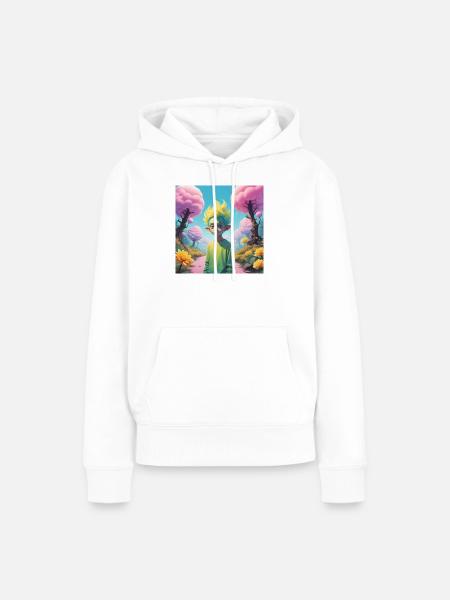 Goblin - Frauen Premium Bio Hoodie - Weiß