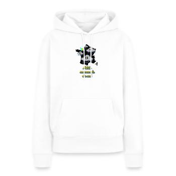 Météo rhônalpine - Sweat à capuche Premium bio Femme - blanc - Devant - Julia (174cm)