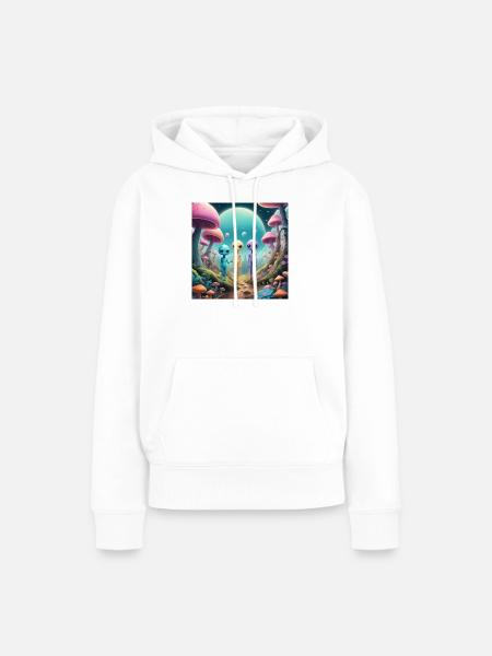 Aliens - Frauen Premium Bio Hoodie - Weiß