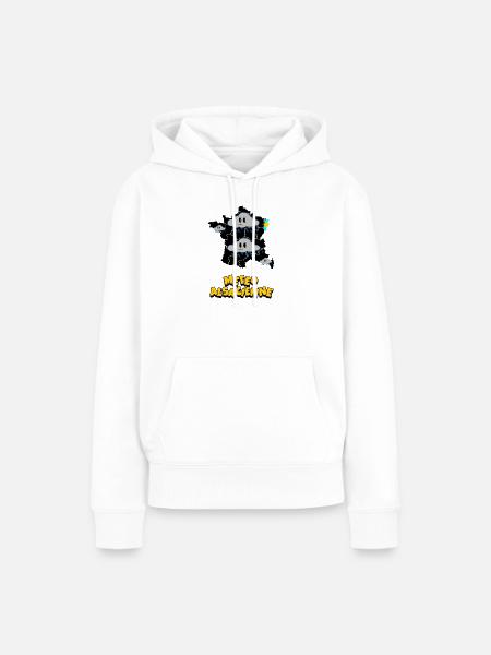 Elsässisches Wetter - Frauen Premium Bio Hoodie - Weiß