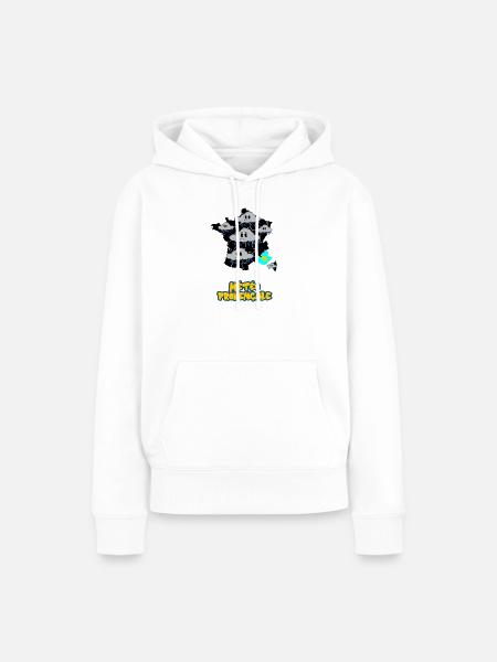 Provenzalisches Wetter - Frauen Premium Bio Hoodie - Weiß