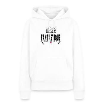 Mère Fantastique - Sweat à capuche Premium bio Femme - blanc - Devant - Julia (174cm)