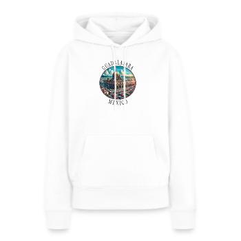 Guadalajara Mexiko Reise Design - Frauen Premium Bio Hoodie - Weiß - Vorne - Julia (174cm)