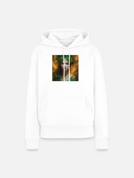 Fee - Frauen Premium Bio Hoodie - Weiß