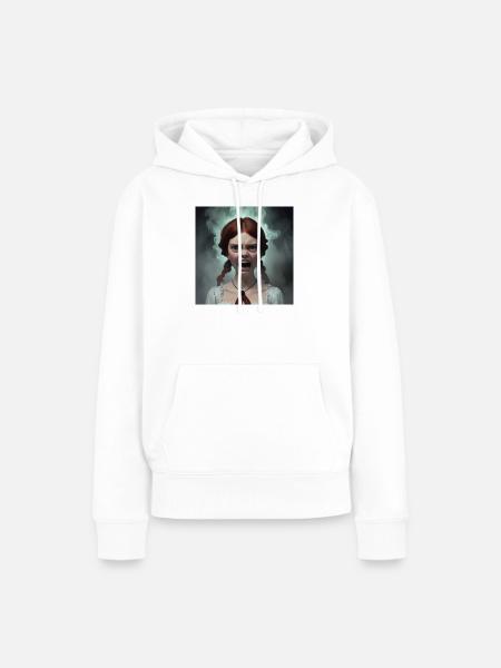 Schrei - Frauen Premium Bio Hoodie - Weiß