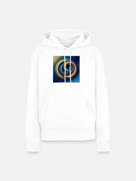 Kreise 1 - Frauen Premium Bio Hoodie - Weiß